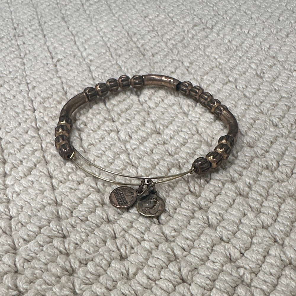 ❤️ 5/$25 Alex and Ani Bronze Beaded Bangle Bracelet